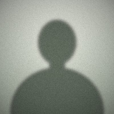 Illustration abstraite d'un portrait, silhouette sur fond vert sauge