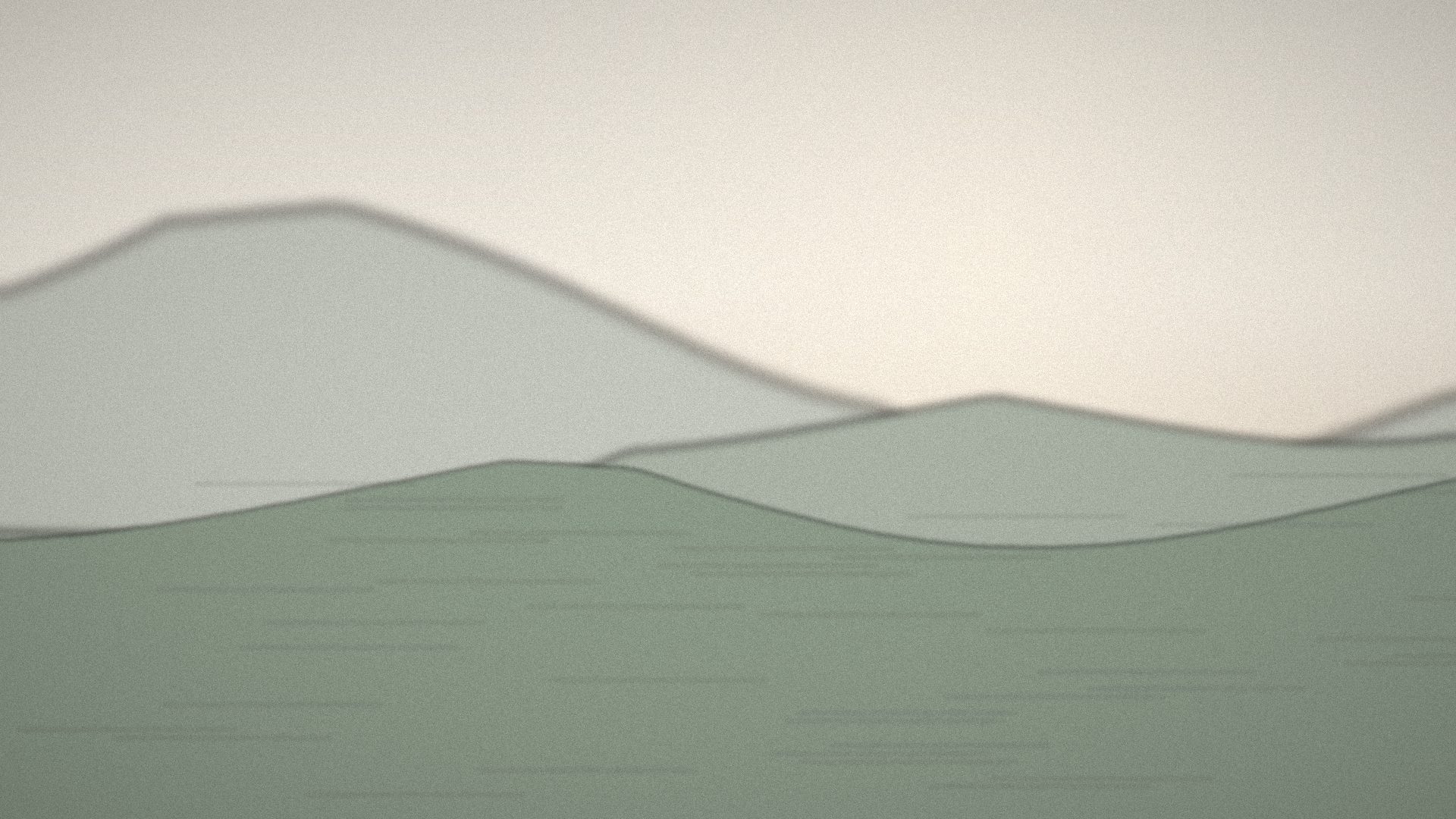 Lac bordé de montagnes dans une lumière matinale douce